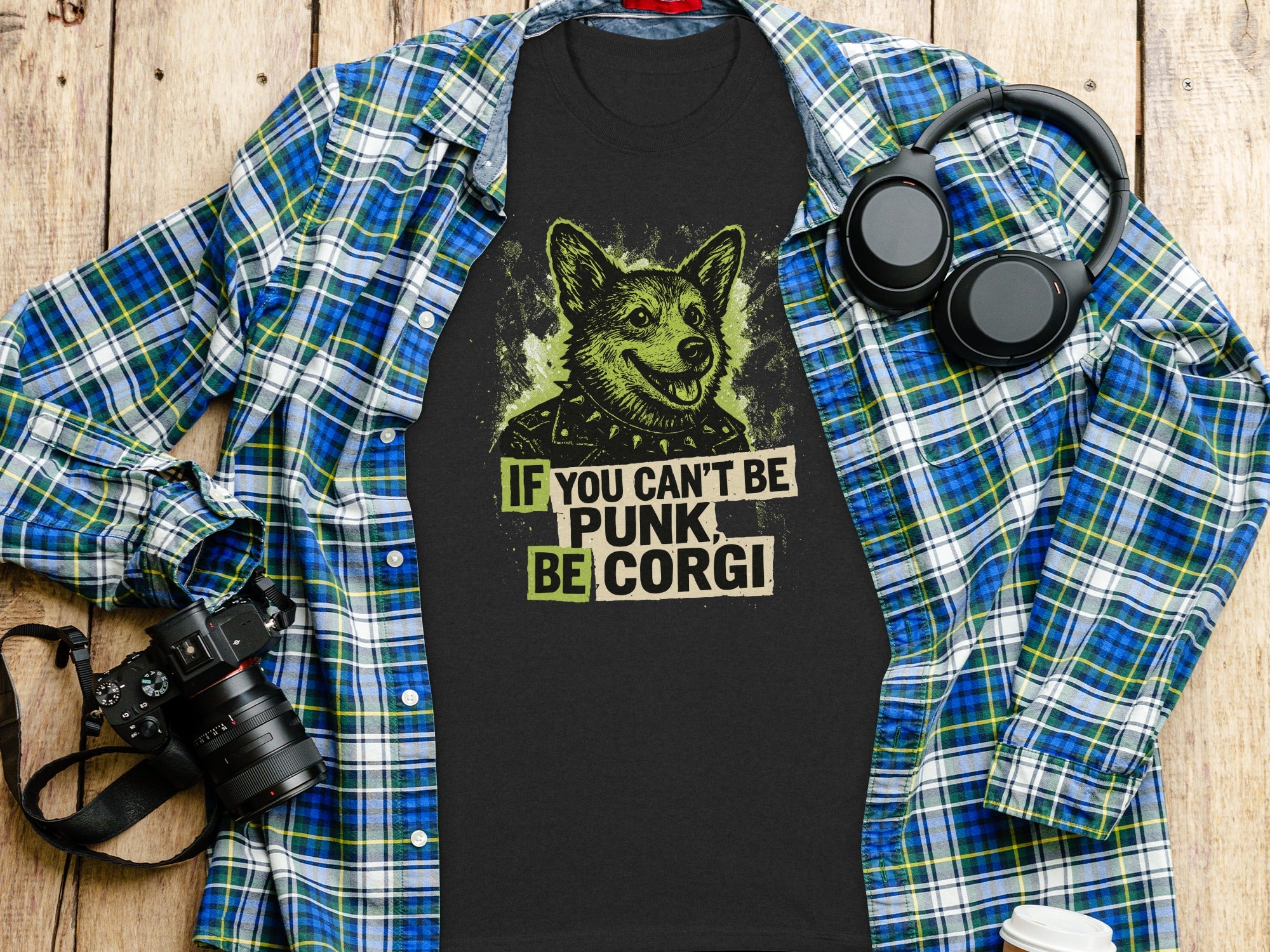 If You Can't Be Punk Be Corgi T-Shirt