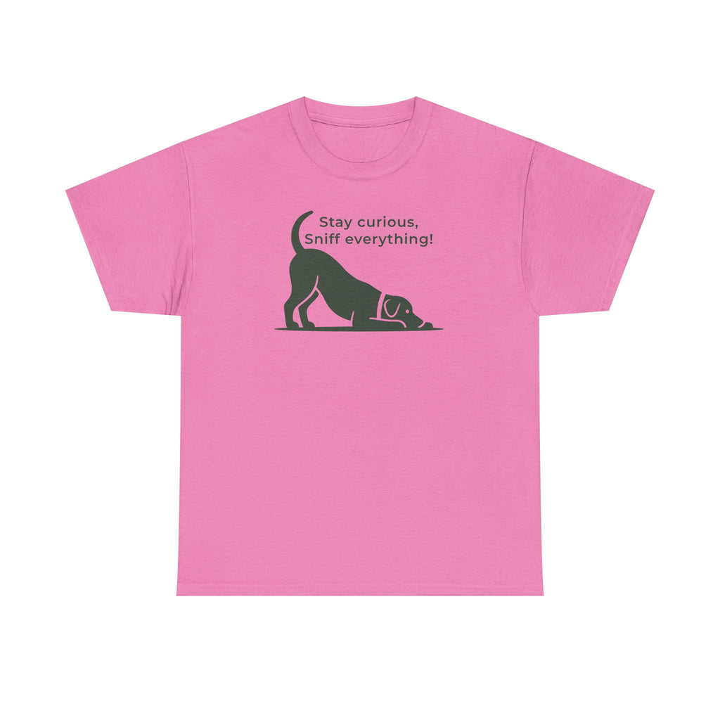 Stay Curious Dog Play Bow Graphic T-Shirt
