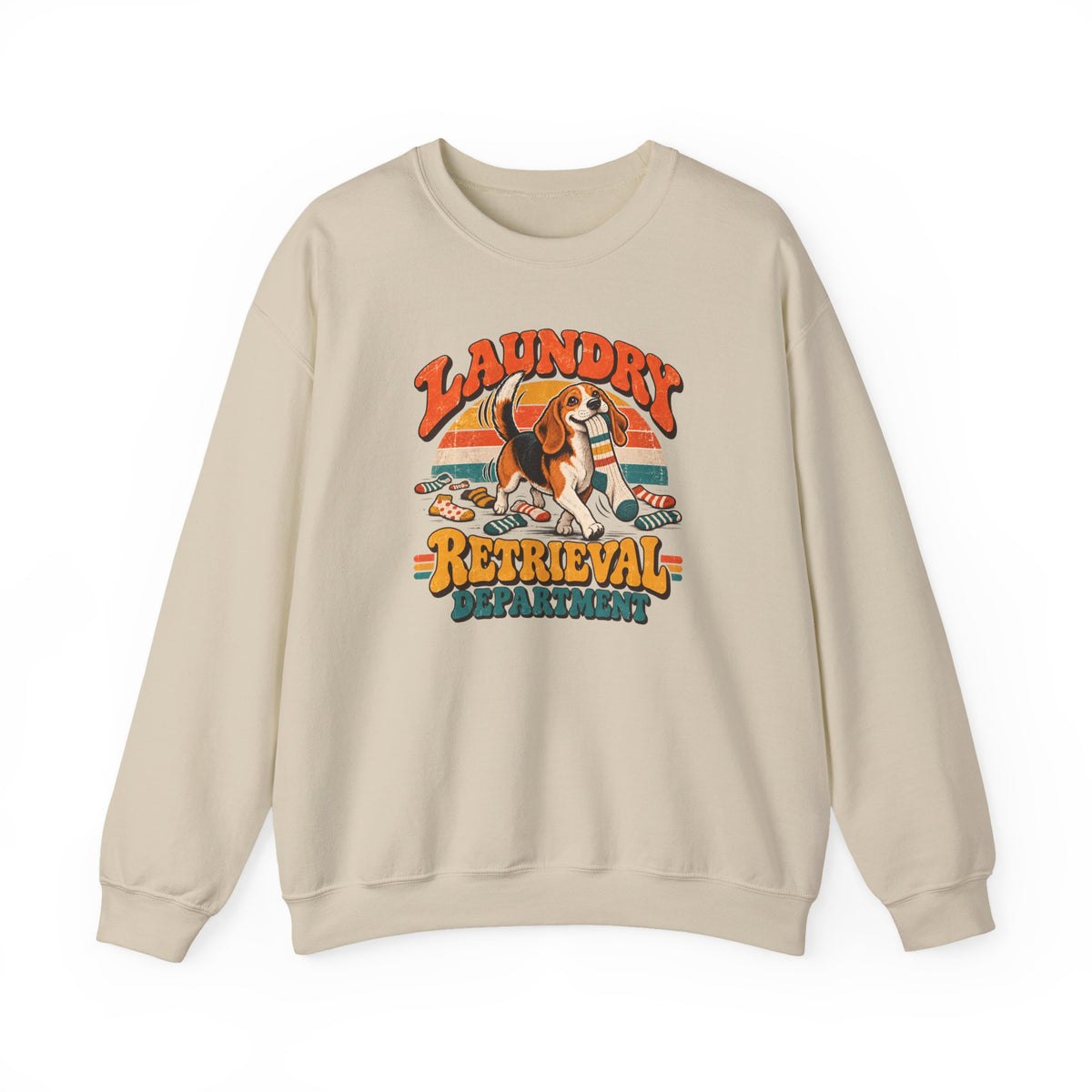 Laundry Retrieval Department Beagle Sweatshirt in Sand