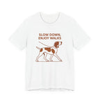 Bracco Italiano Slow Down Enjoy Walks Tee