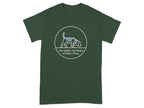 Dark green t-shirt with beagle in circle and "Life update: my beagle smelled a thing."