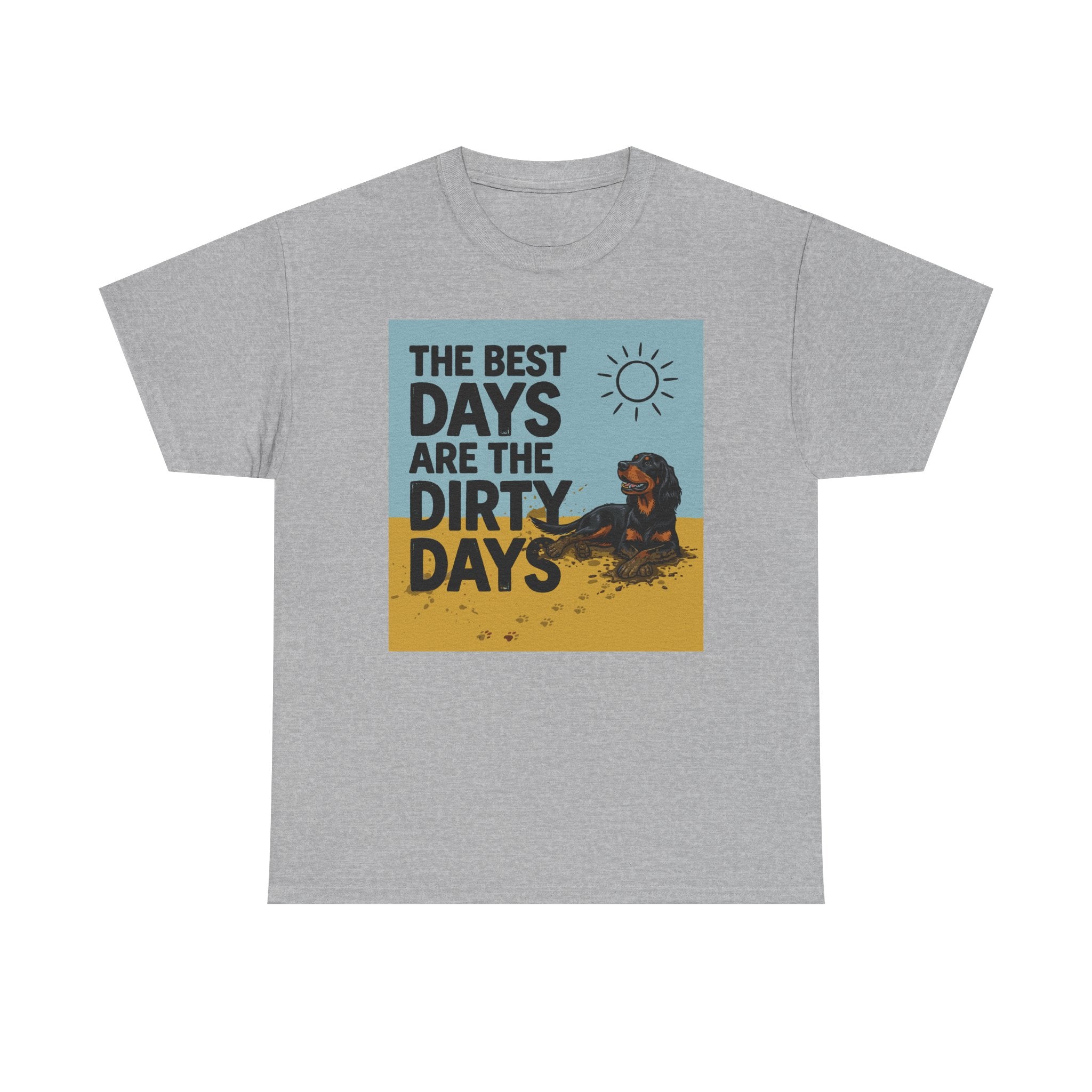 Dirty Days Happy Dog Gordon Setter T-Shirt