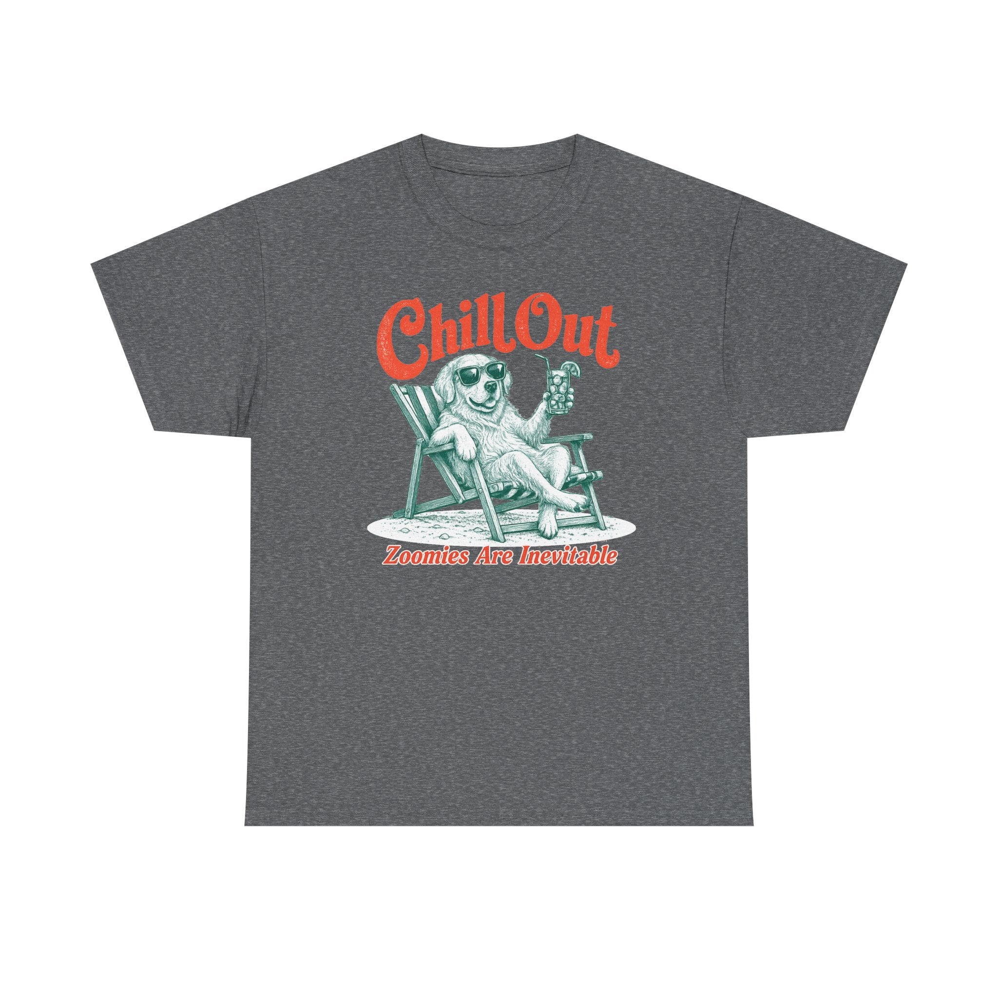 Chill Out Golden Retriever Humor T-shirt