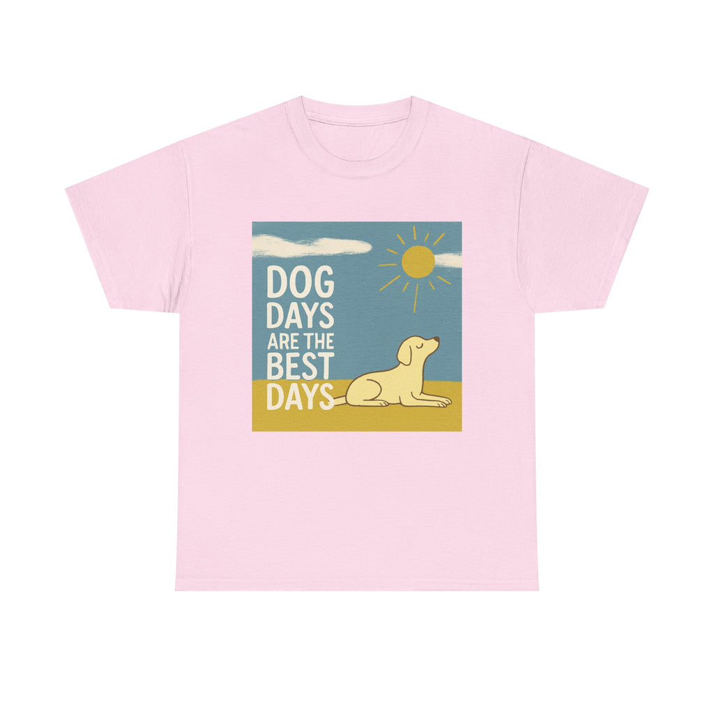 Dog Days Are the Best Days Yellow Labrador Retriever T-Shirt