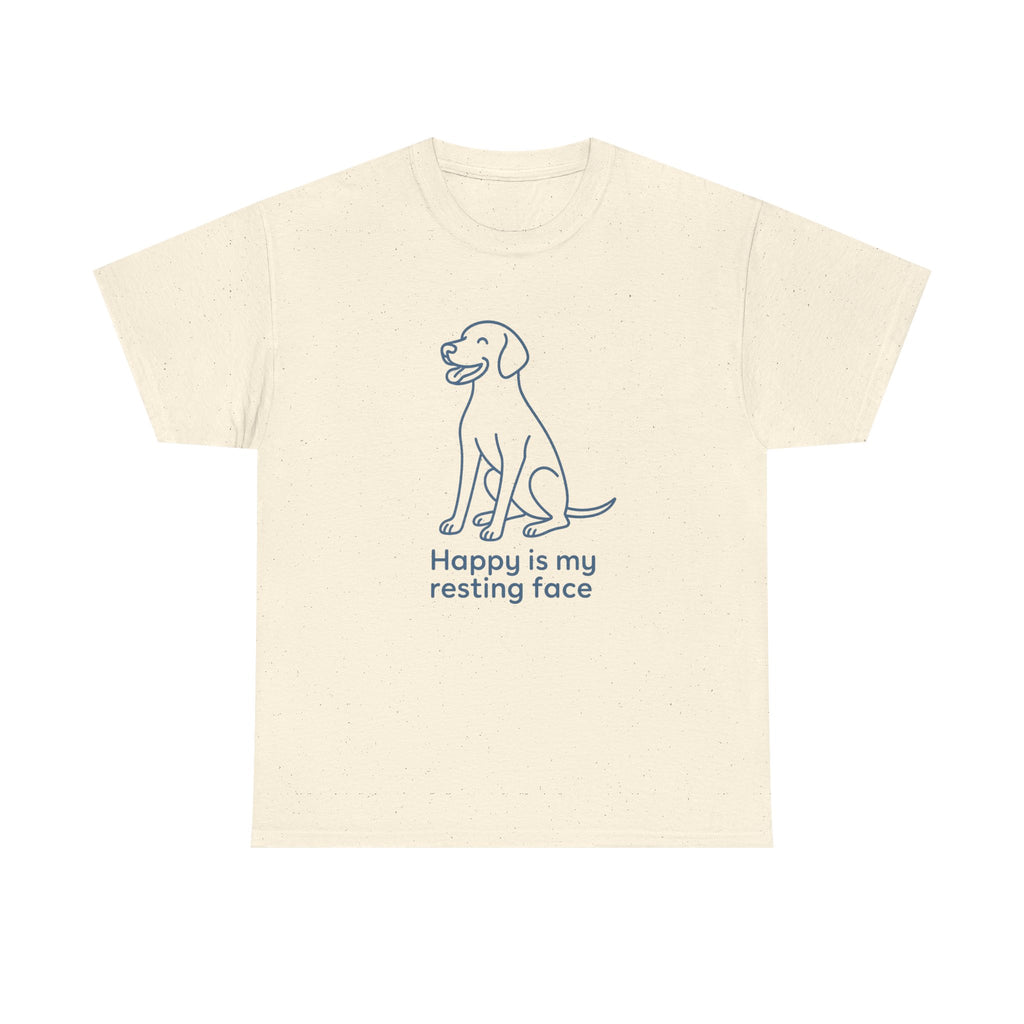 Happy Is My Resting Face - Funny Vizsla Tee