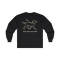 Slow Down Lab Long Sleeve Tee in Black