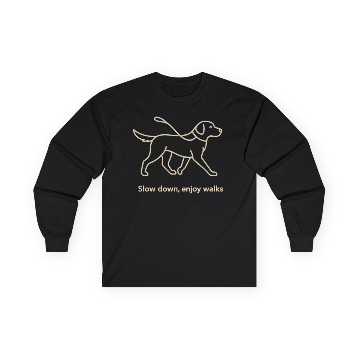Slow Down Lab Long Sleeve Tee in Black