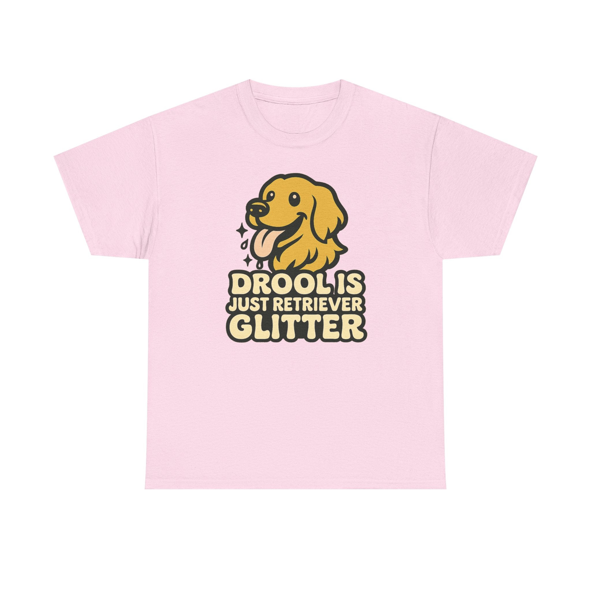 Drool Is Just Retriever Glitter T-Shirt