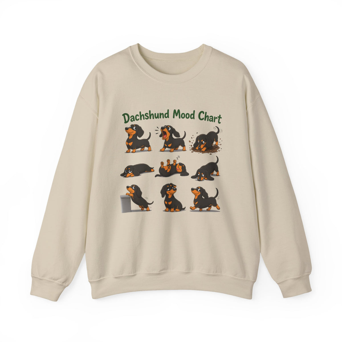 Dachshund Mood Chart Sweatshirt