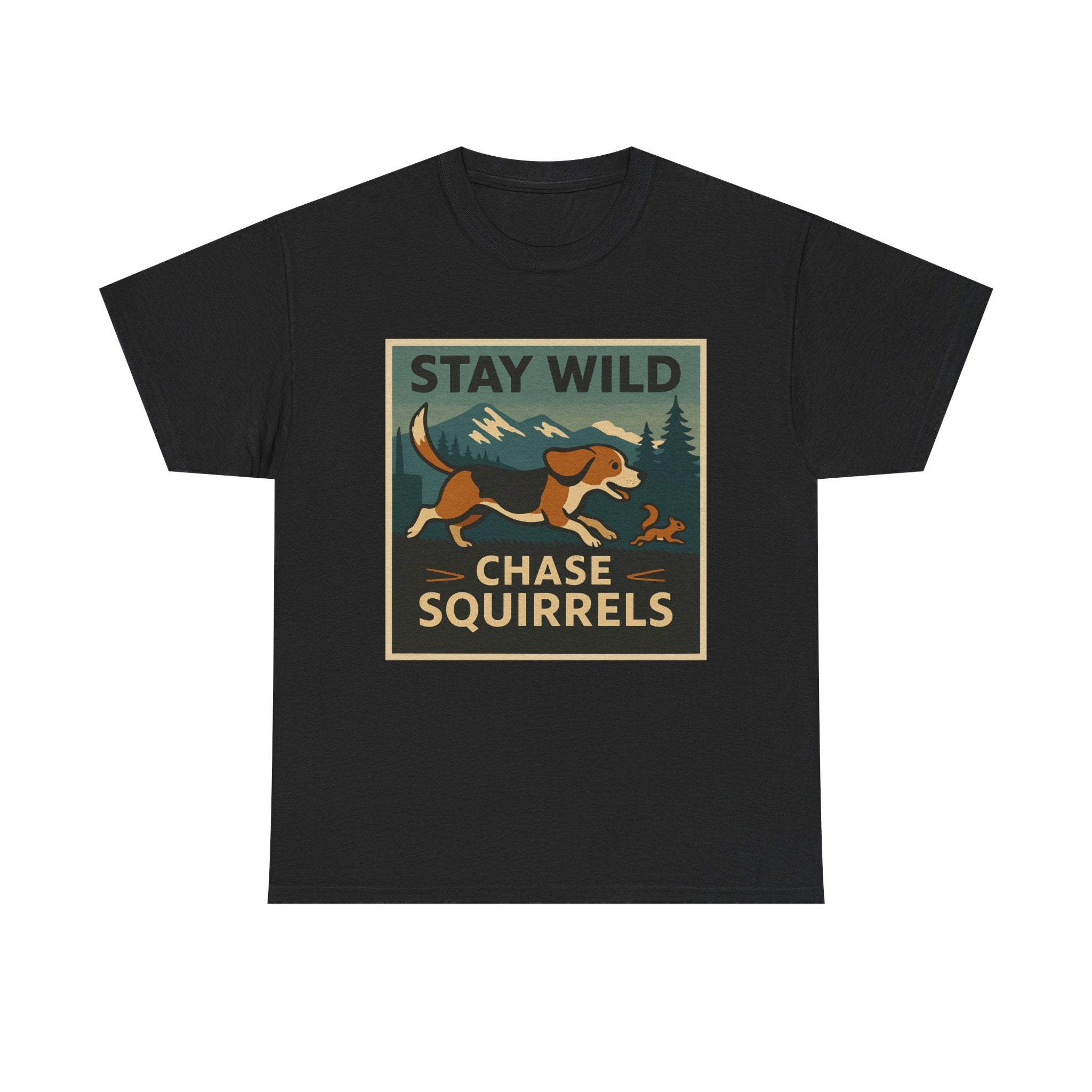 Stay Wild Running Beagle t-shirt, view 2