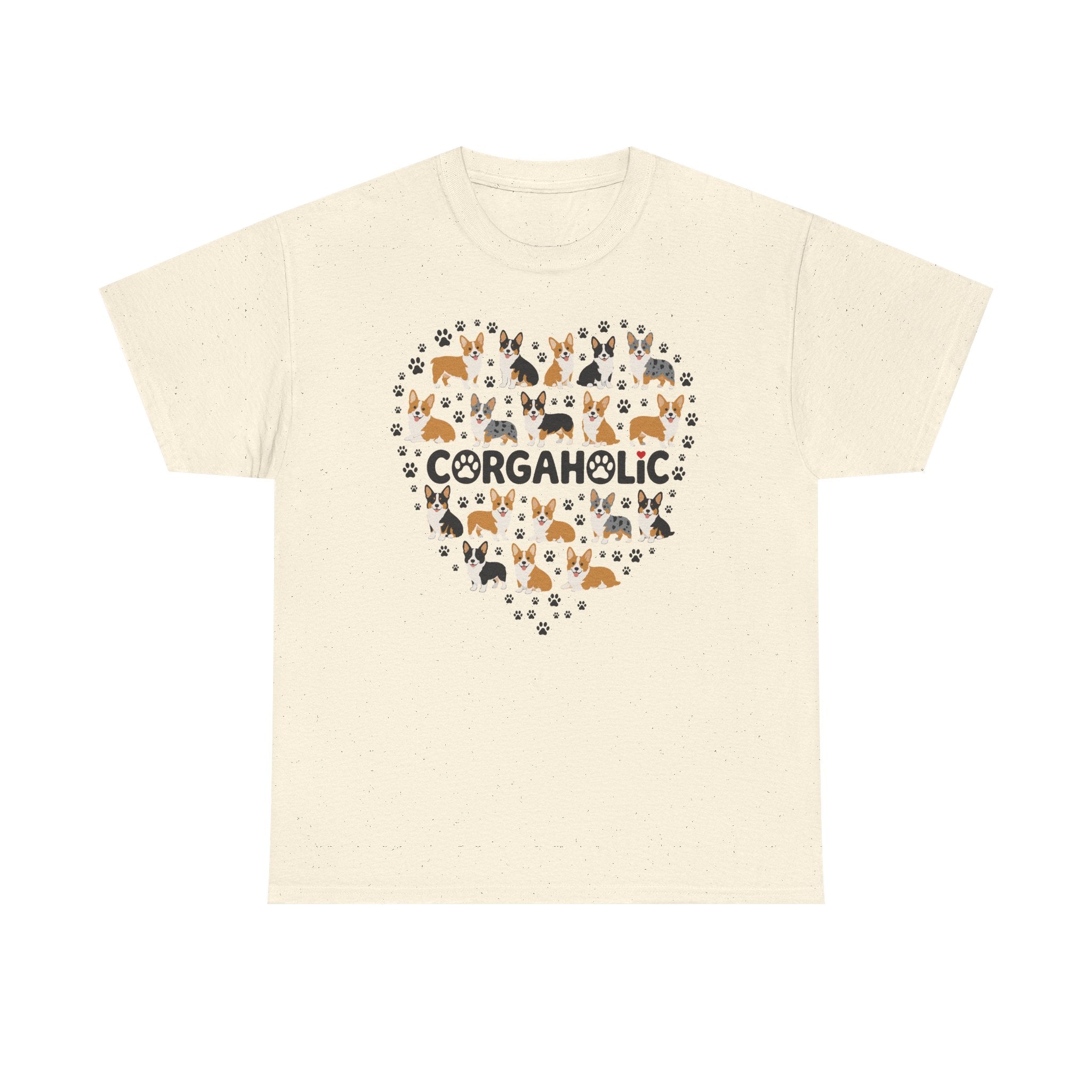 Corgi Corgaholic Heart T-Shirt