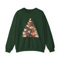 Chihuahua Christmas Tree sweatshirt in Forest Green