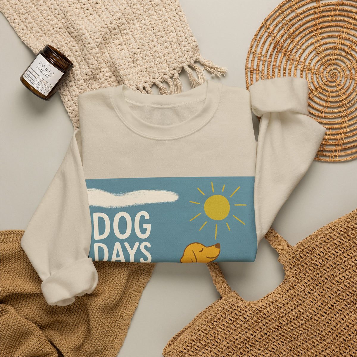 Dog Days Are The Best Days With Golden Retriever Sweatshirt