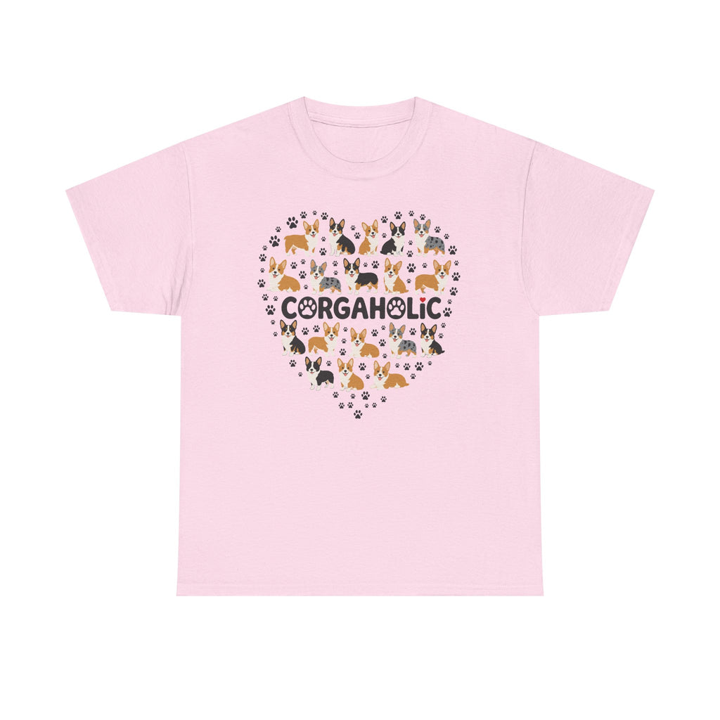Corgi Corgaholic Heart T-Shirt