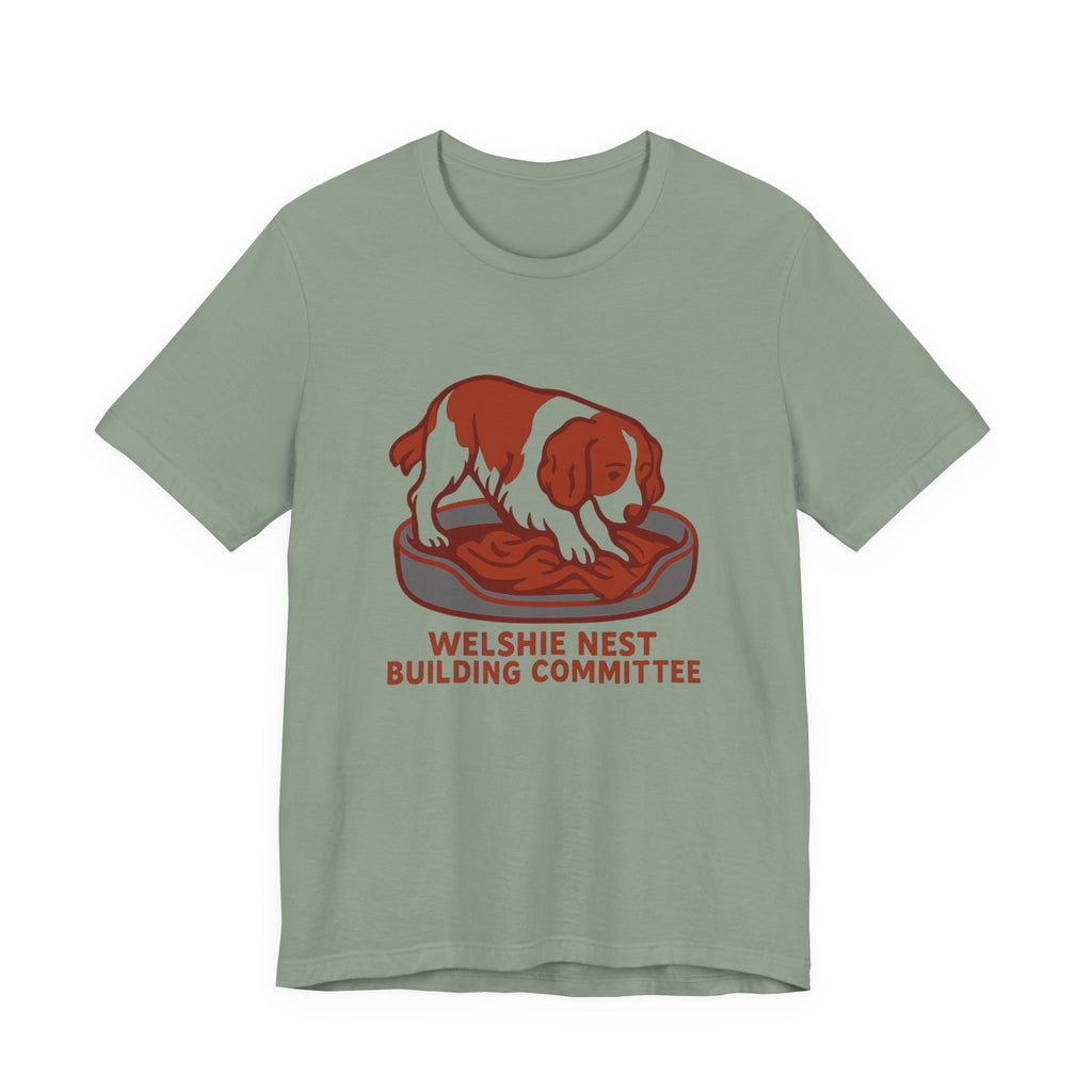 Welsh Springer Spaniel Nest Building Committee Tee