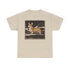 Cute Corgi with Mountains Design T-Shirts