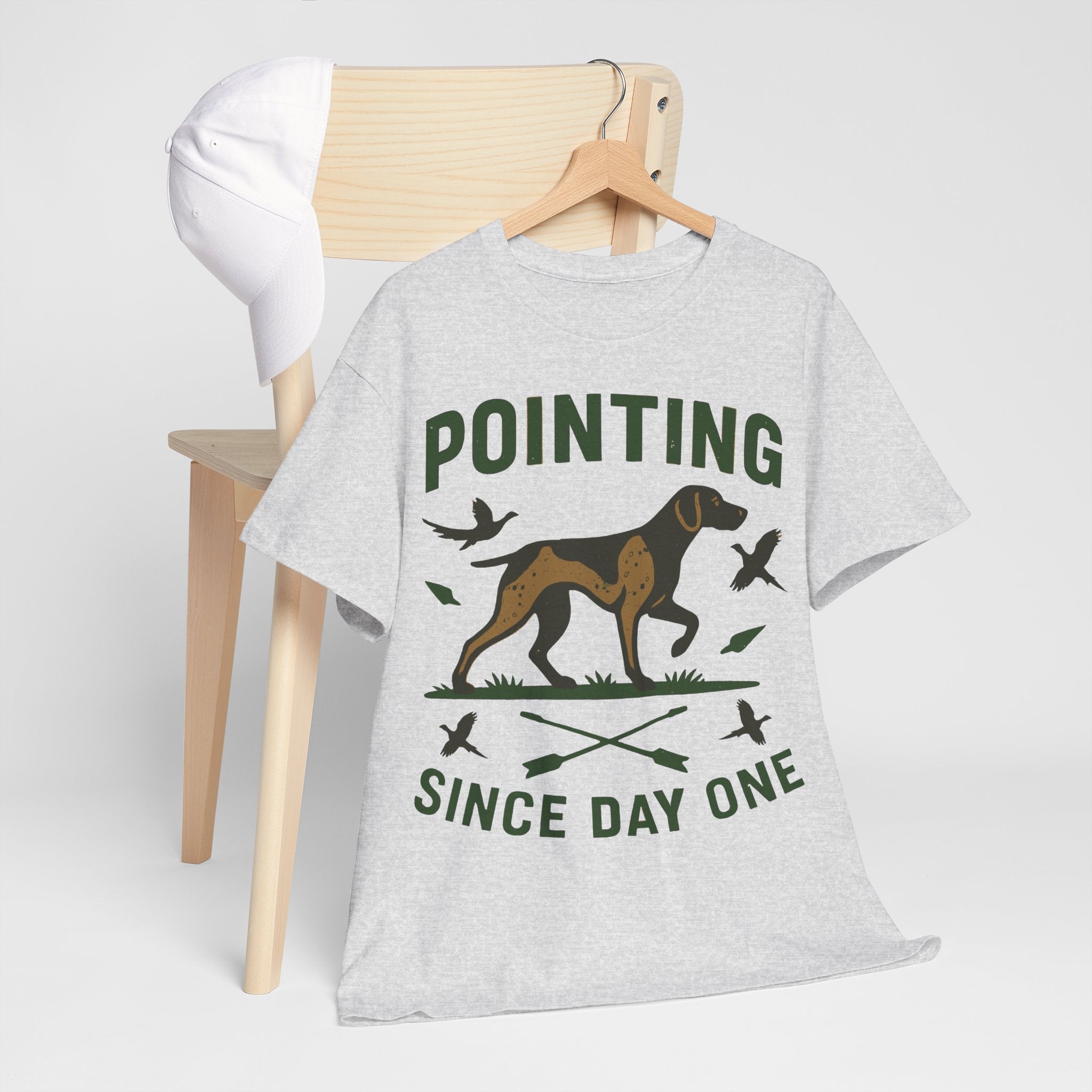 German Shorthaired Pointer 'Pointing since day one' t-shirt