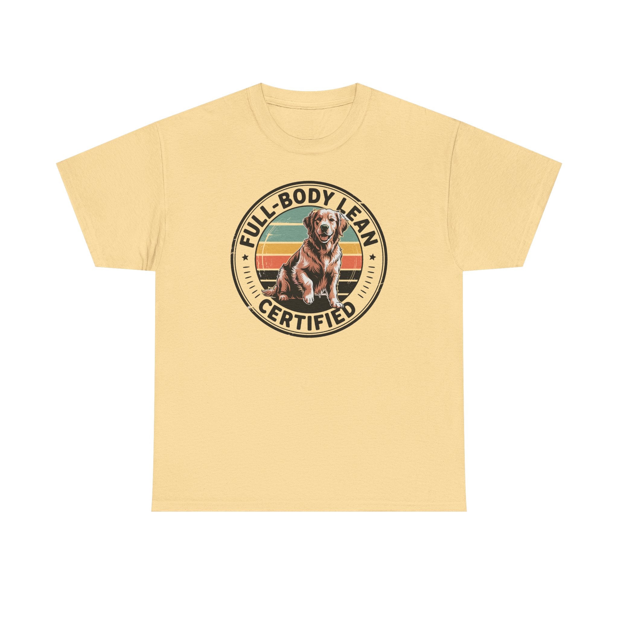 Full Body Lean Certified Golden Retriever T-Shirt