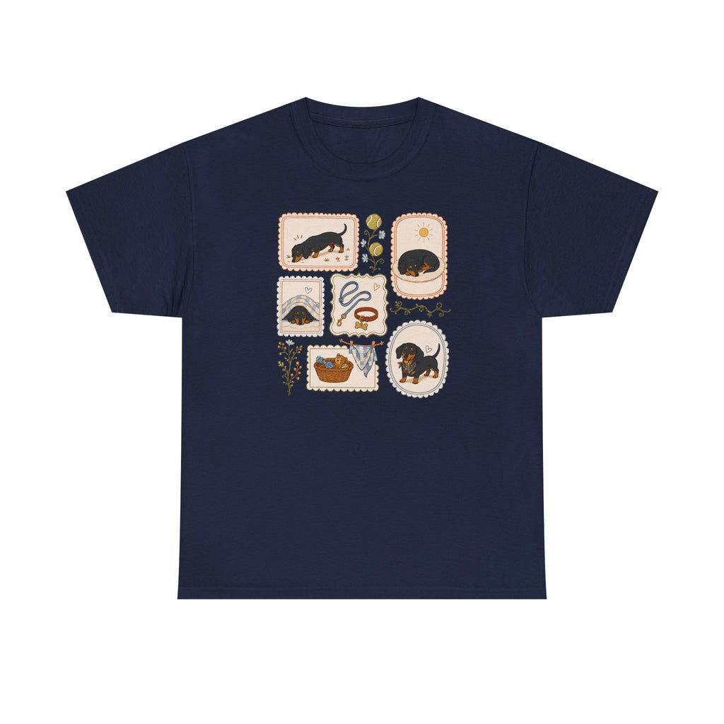 Whimsical Dachshund Life t-shirt, view 6