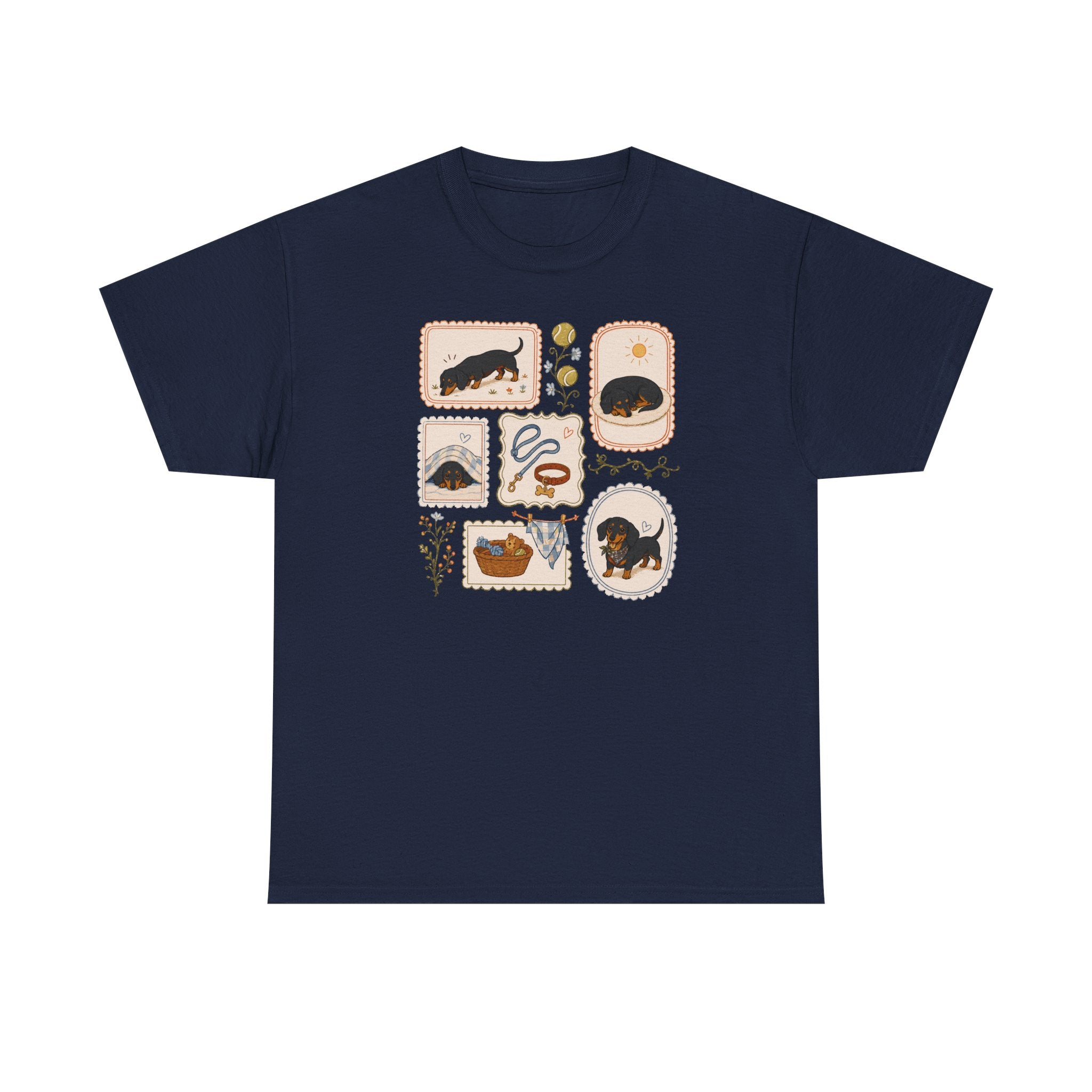 Whimsical Dachshund Life t-shirt, view 6