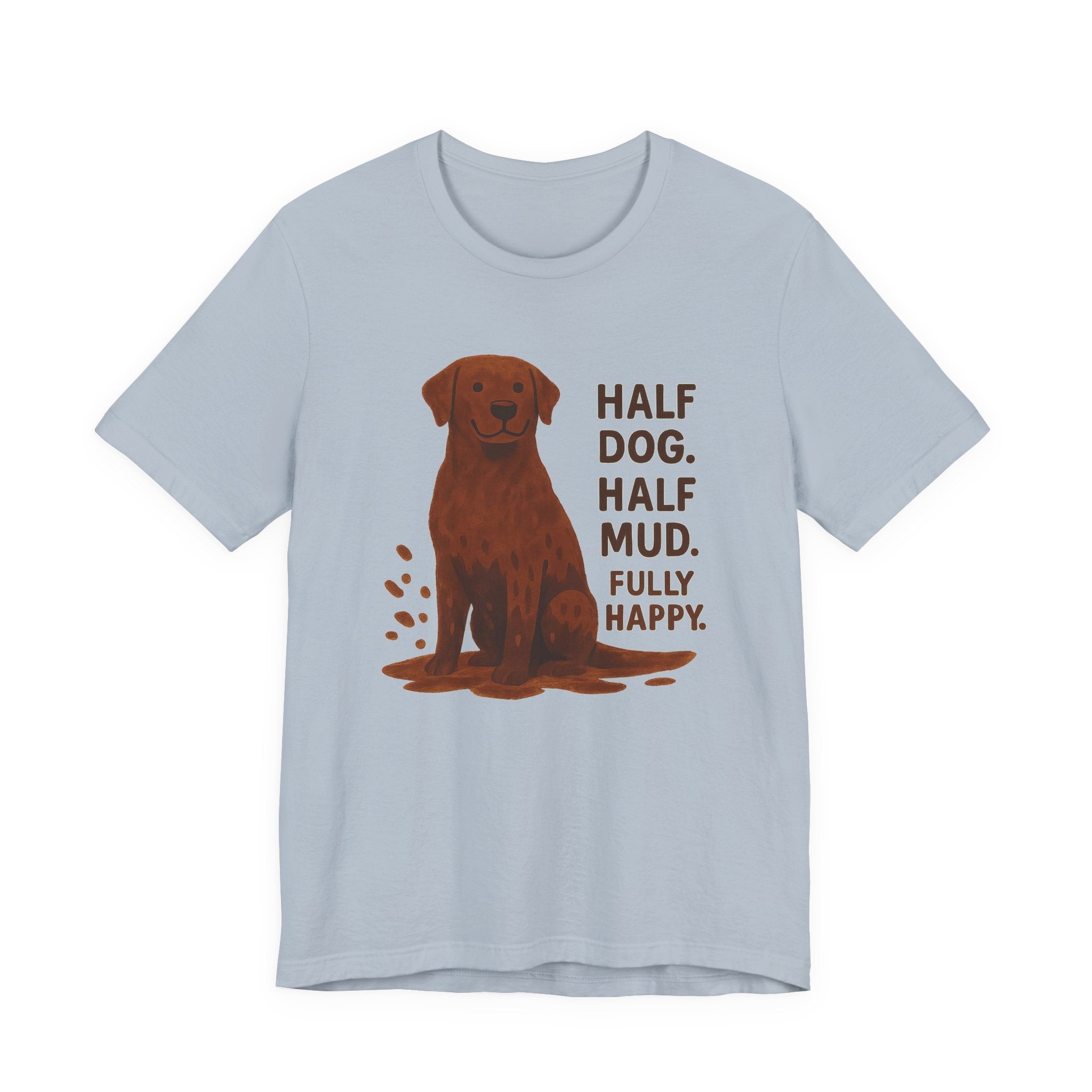 Chocolate Lab Half Dog Half Mud Tee