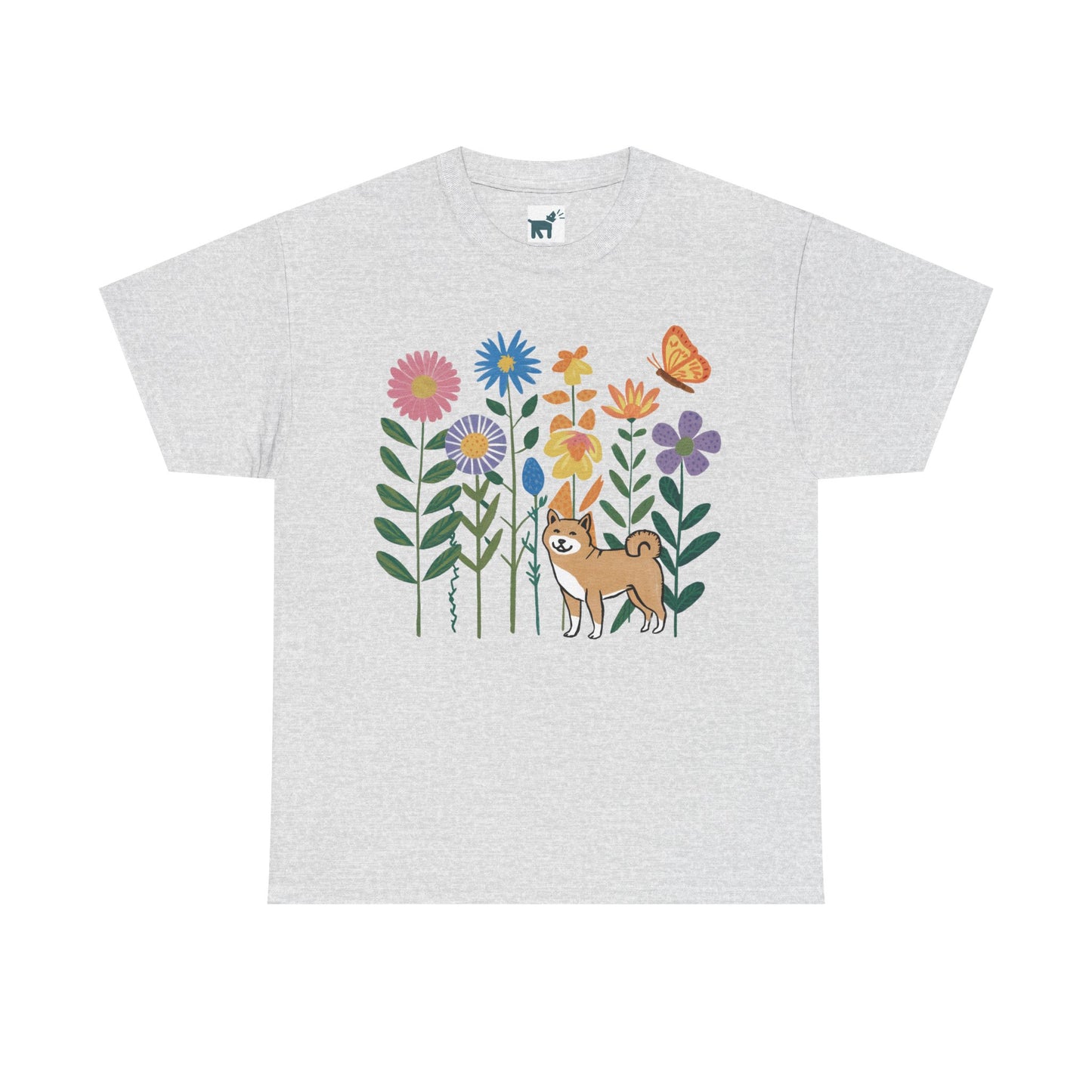 Floral Shiba T Shirt