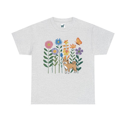 Floral Shiba T Shirt