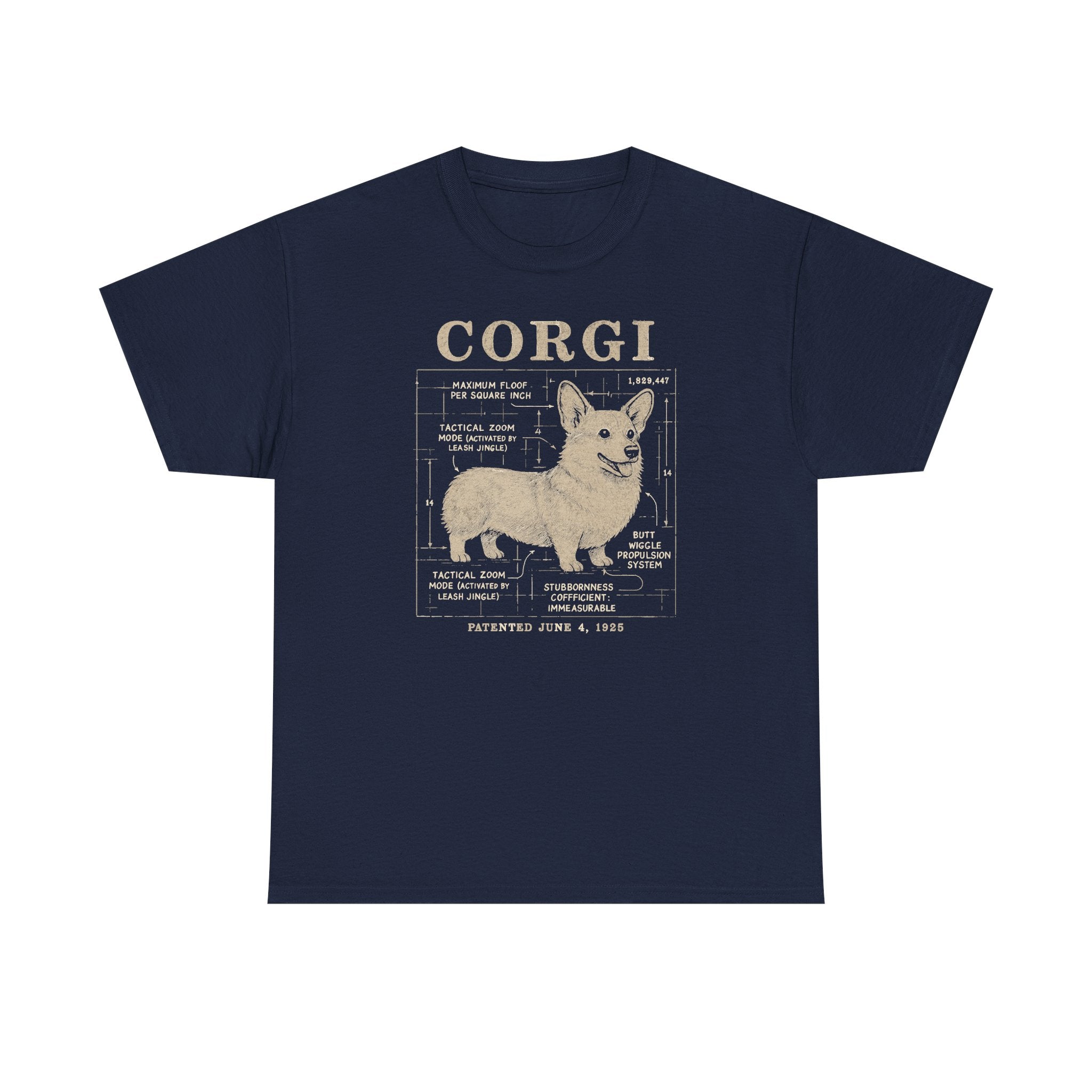 Corgi Blueprint Patented 1925 Tactical Zoom Mode T-Shirt