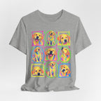 Neon Crayon Labrador Collage T-Shirt