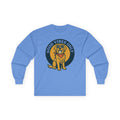 Good Vibes Only Golden Retriever With Glasses Long Sleeve Tee in Carolina Blue
