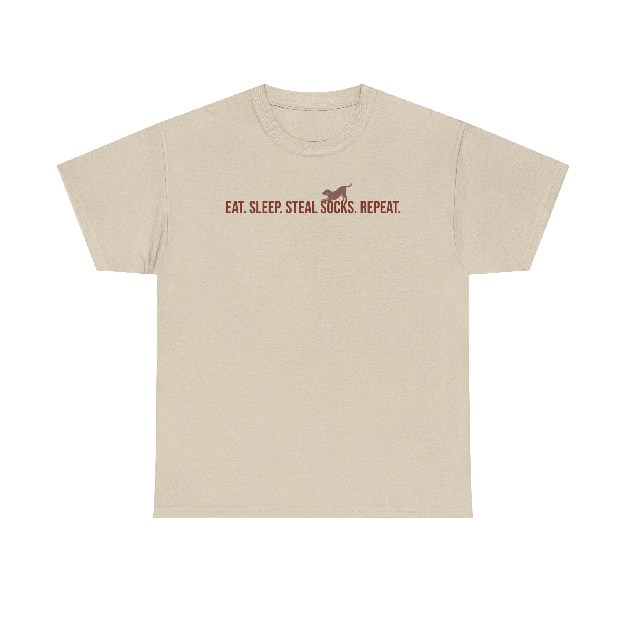 Eat Sleep Steal Socks Repeat. Lab T-shirt.