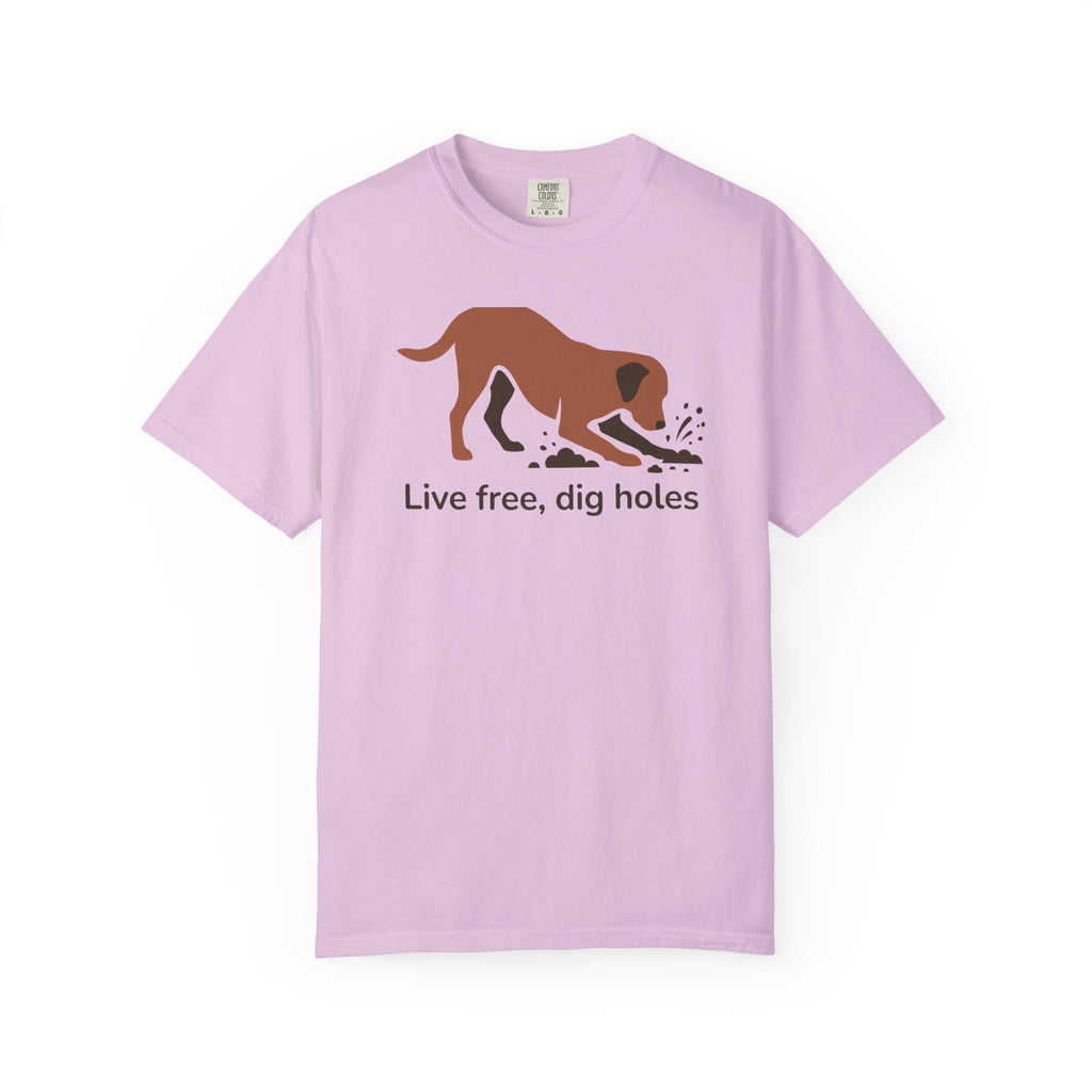 Live Free Dig Holes Lab T-Shirt