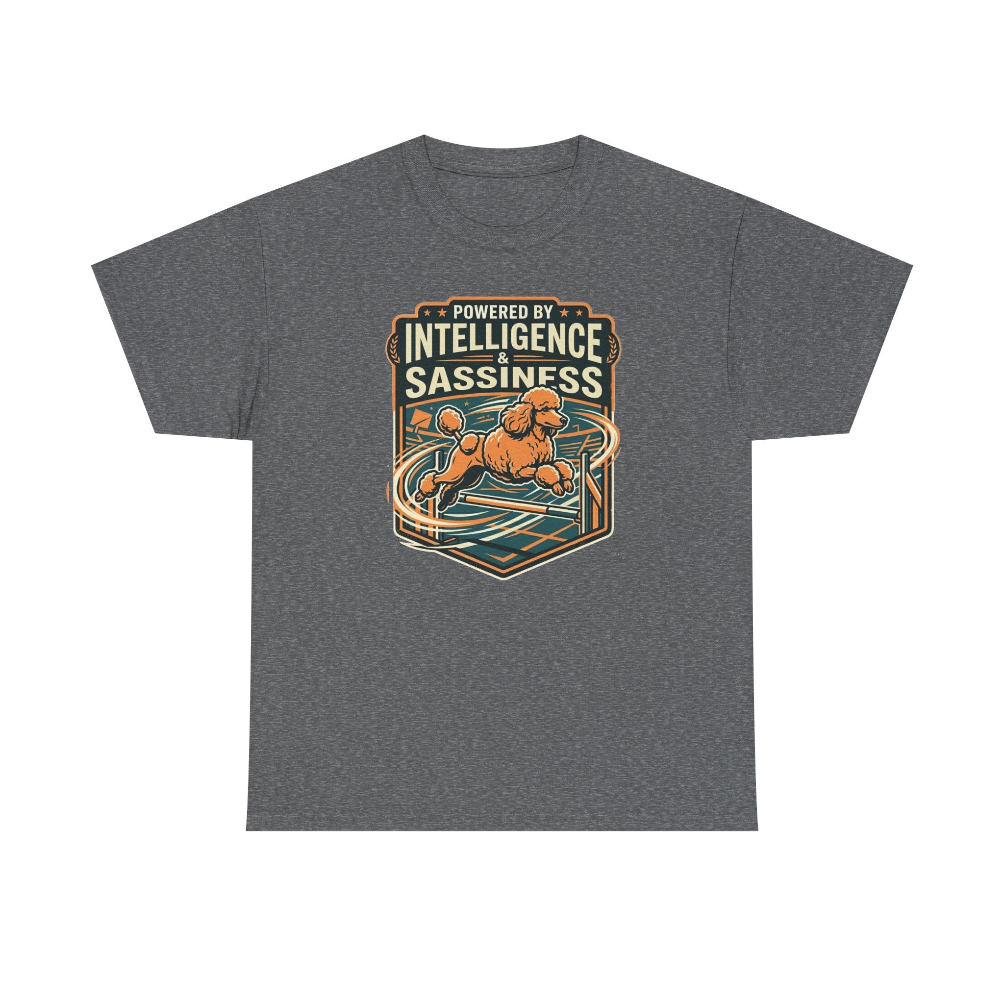 Powered by Sassiness Poodle T-Shirt