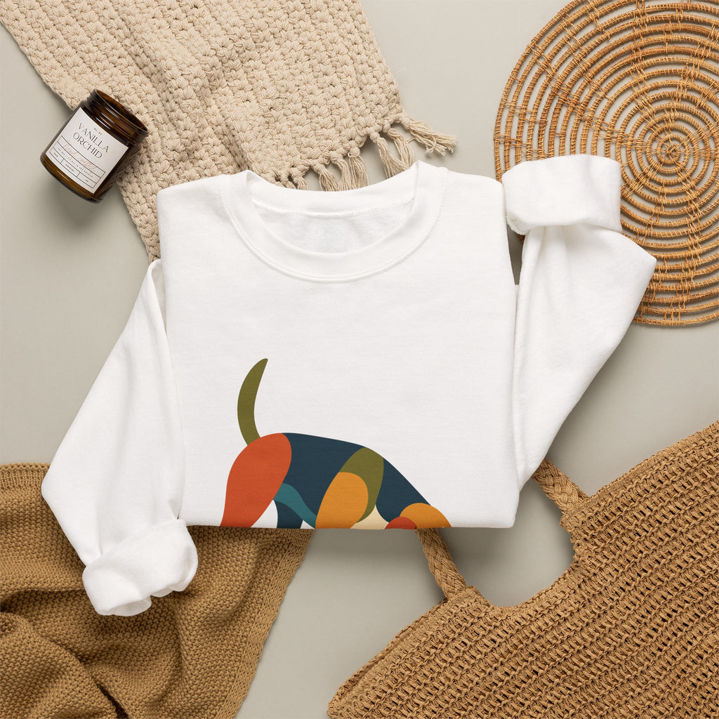 Feral Little Creature Sniffing Beagle Sweatshirt