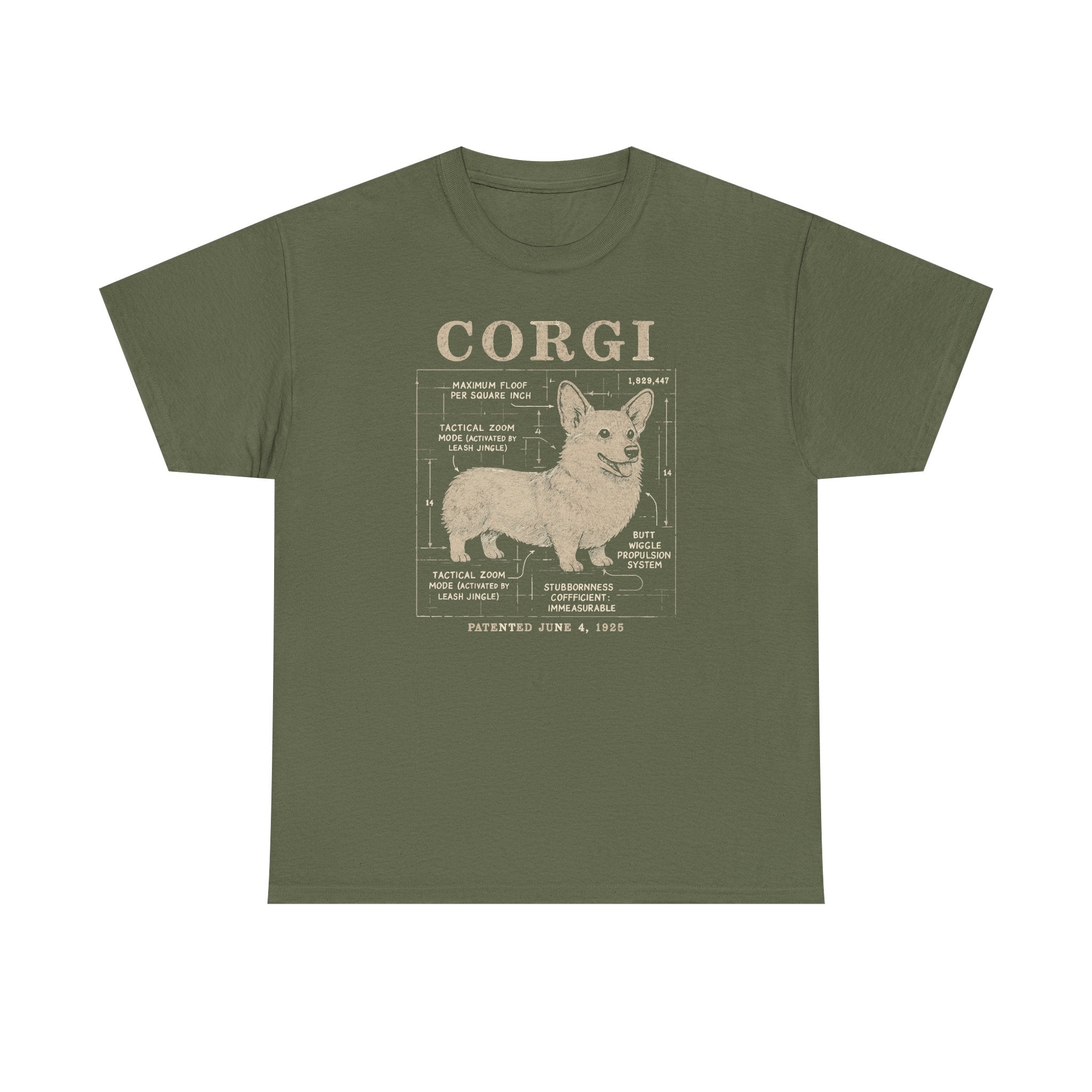 Corgi Blueprint Patented 1925 Tactical Zoom Mode T-Shirt
