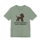 Irish Water Spaniel She's A Comedian Tee