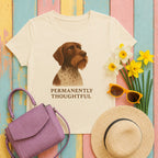german wirehaired pointer permanently-thoughtful tee flat lay hero