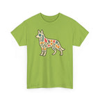 Floral German Shepherd T-Shirt