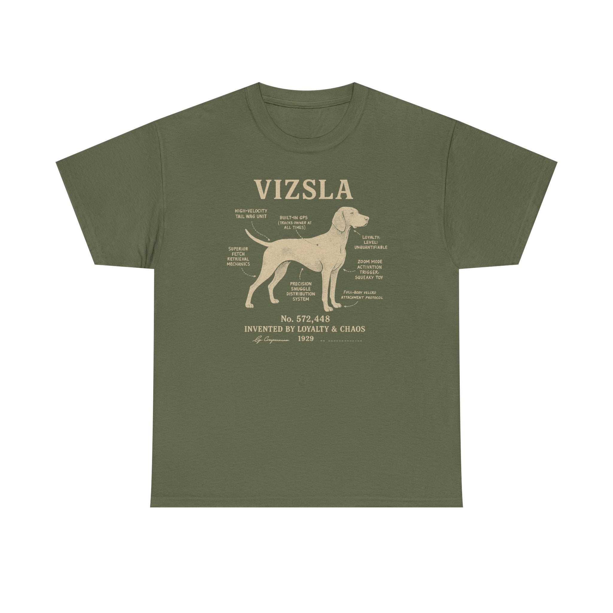 Vizsla Patent Blueprint Premium T-shirt