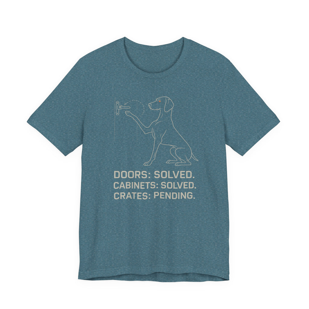 Weimaraner Doors Solved Tee