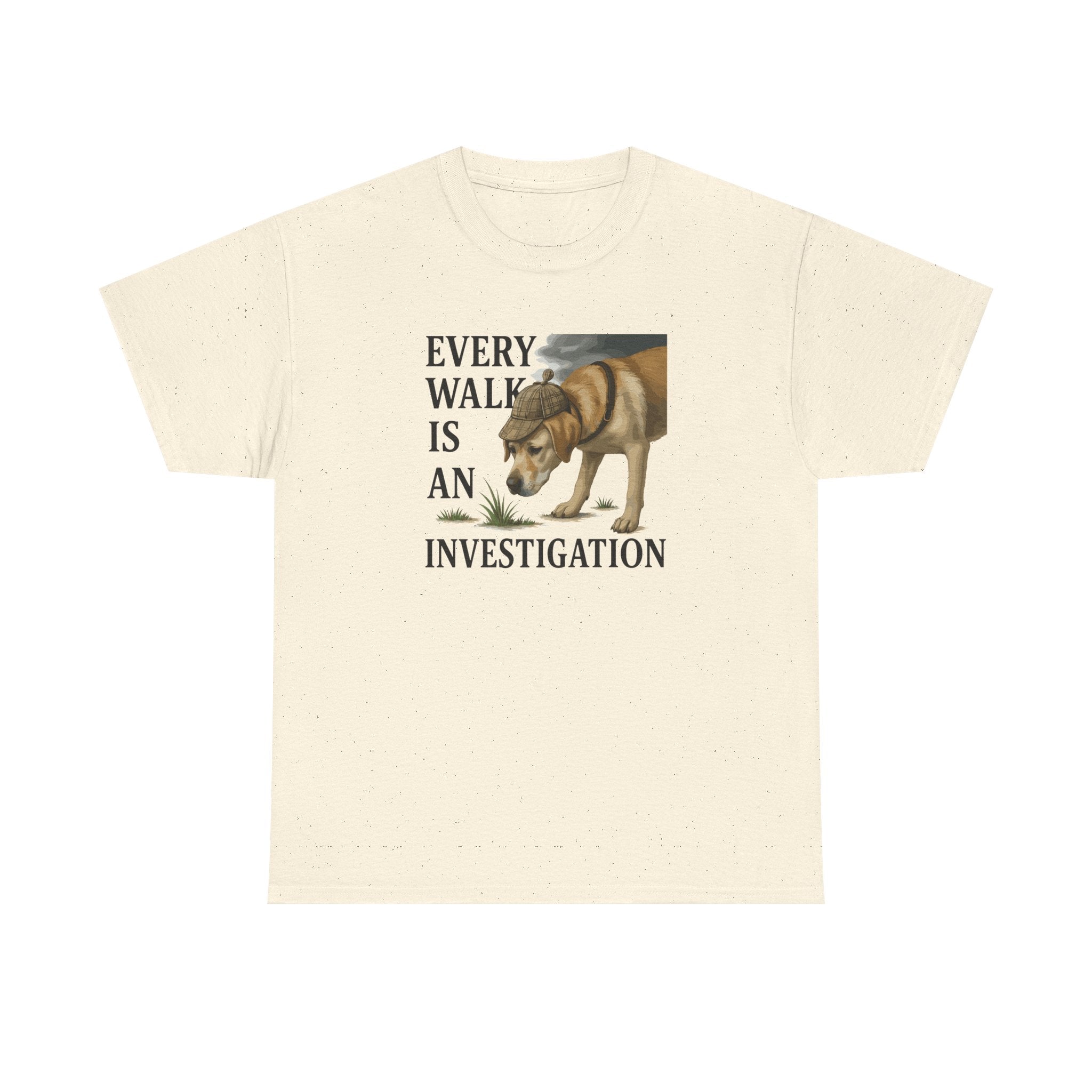 Yellow Lab Every Walk is an Investigation Tee