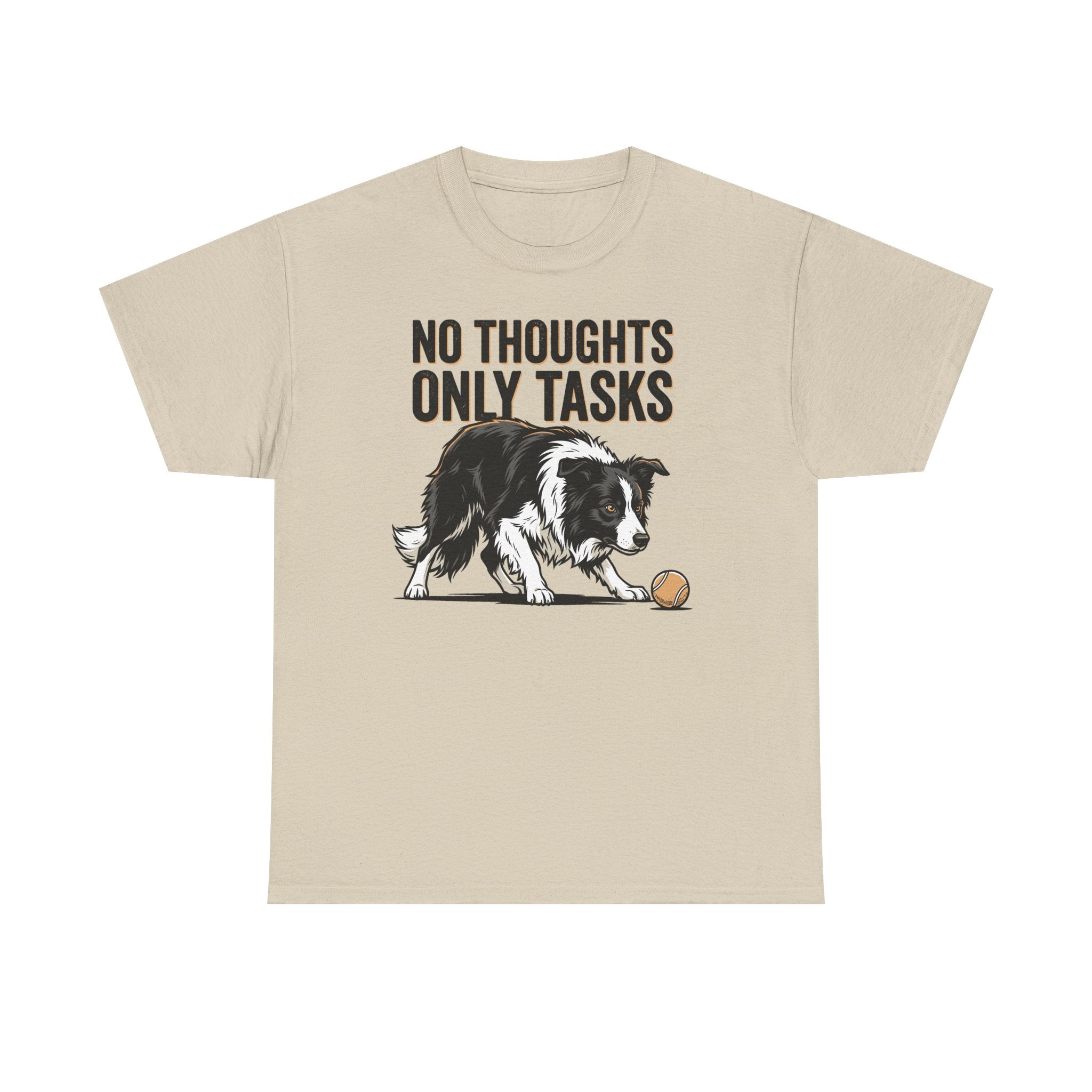 No Thoughts Only Tasks Border Collie T-Shirt