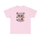 Adorable English Bulldog with Rainbow T-Shirt