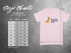Size chart for Gildan 5000 Heavy Cotton T-Shirt with Chihuahua graphic.