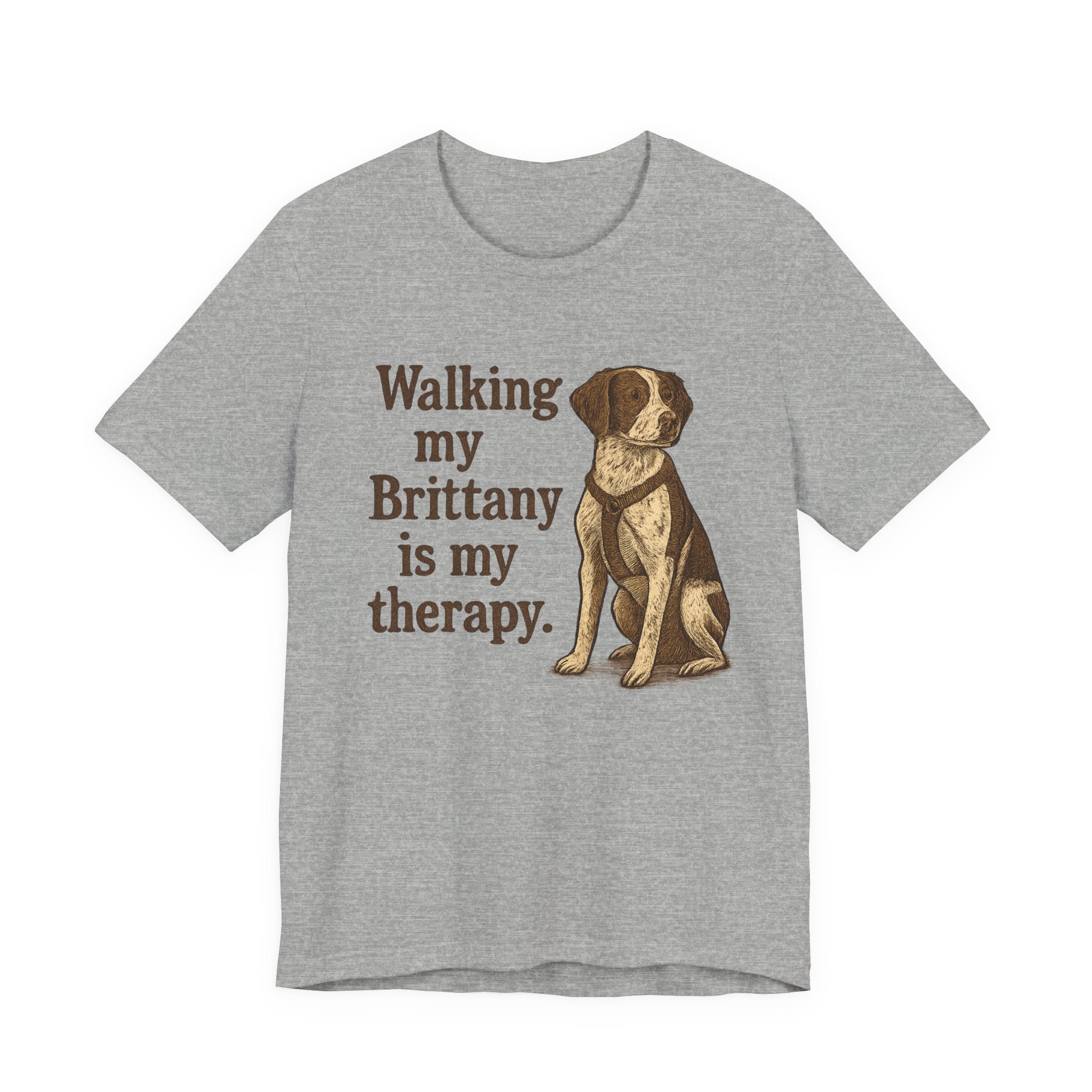 Walking My Brittany Is My Therapy Tee