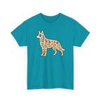 Floral German Shepherd T-Shirt