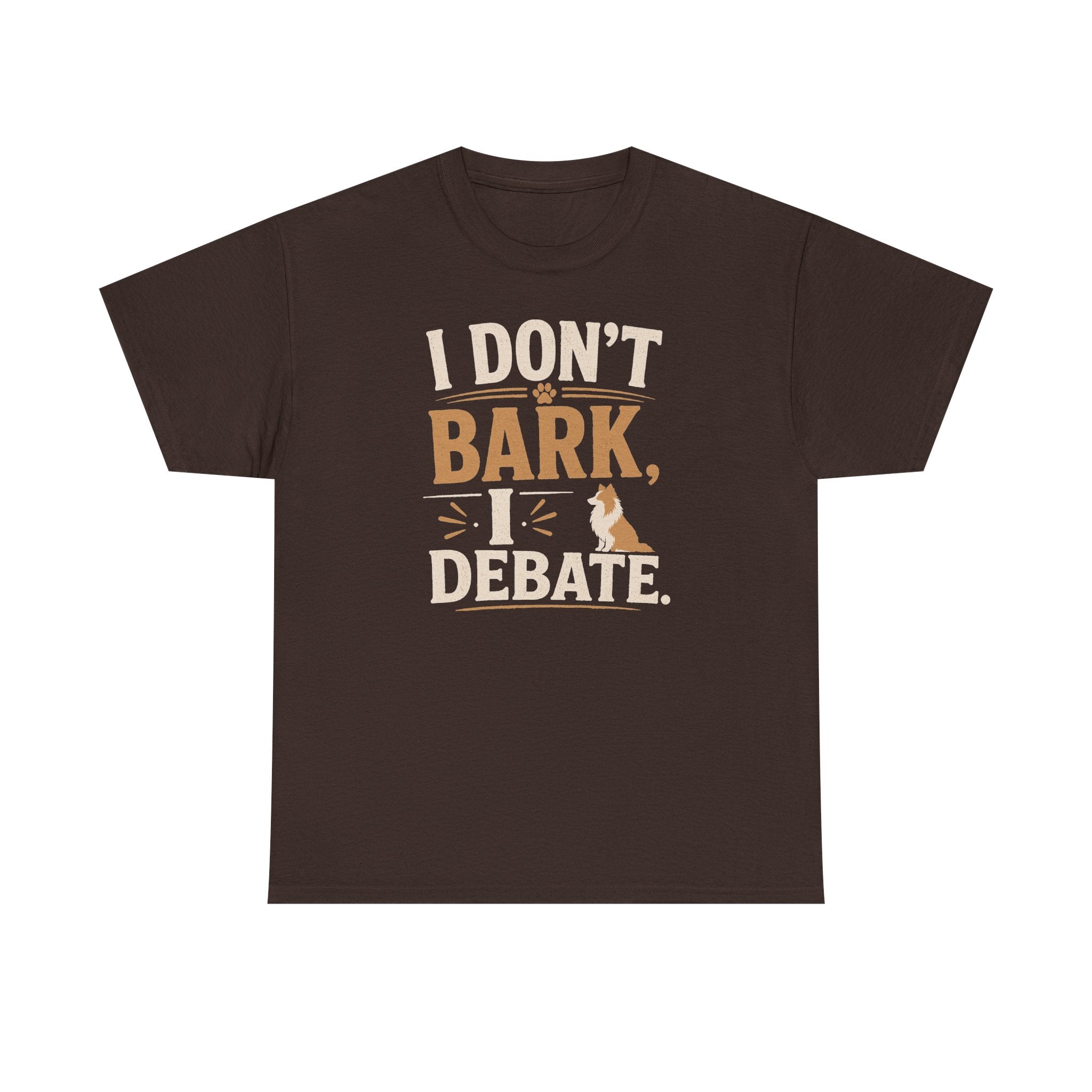 Witty Canine Debater Sheltie t-shirt, view 2