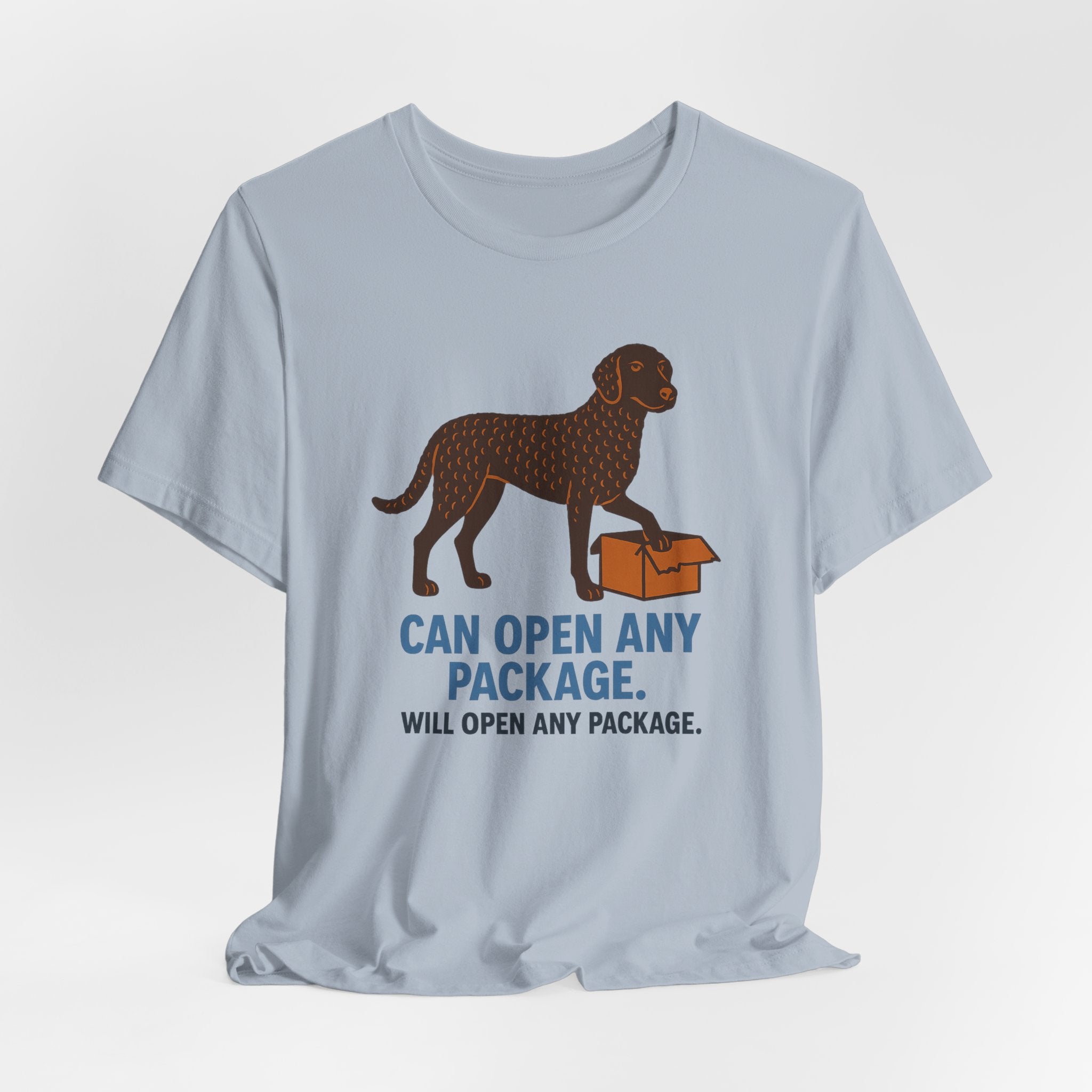 Curly-Coated Retriever Can Open Any Package Tee