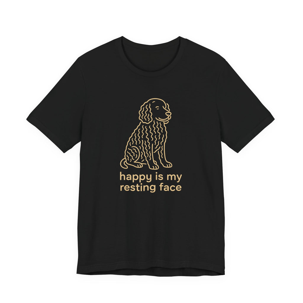 American Water Spaniel Happy Is My Resting Face Tee