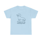 Happy Is My Resting Face - Funny Dachshund Tee